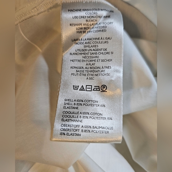 Maeve Anthropologie Unique Women's Layered Shirttail Midi Skirt, Tan & White - Picture 7 of 9